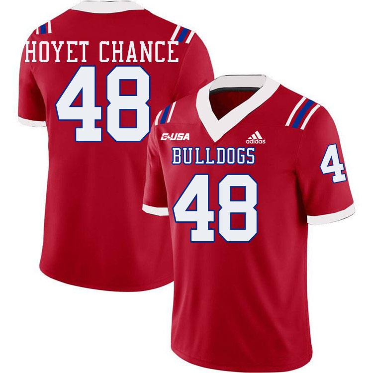 John Hoyet Chance Louisiana Tech Jersey,LA Tech Bulldogs Football Jerseys,Uniforms,Gears-Red